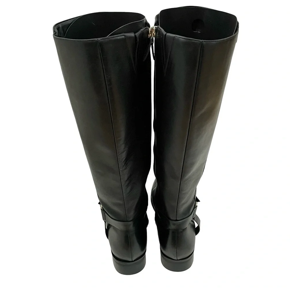 Black Leather Boots, Talbots, Size 8.5